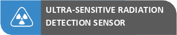 Ultra sensitive radiation detection sensor